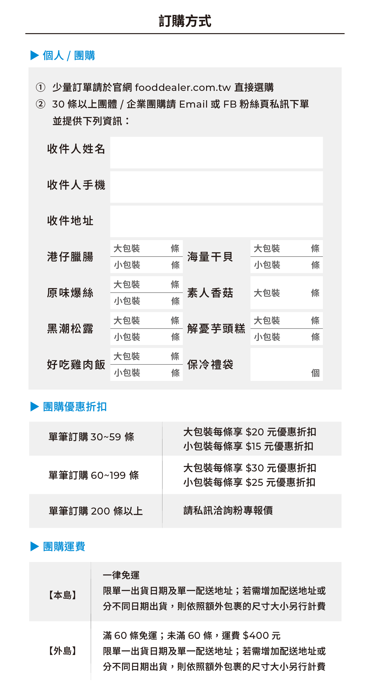 團購單數量總計
