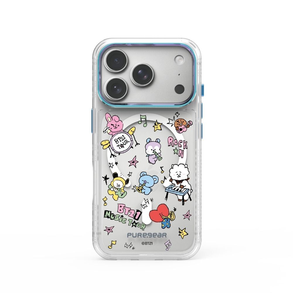 宇宙明星BT21 / iPhone 冰鑽防摔減壓手機殼 - 音樂之旅