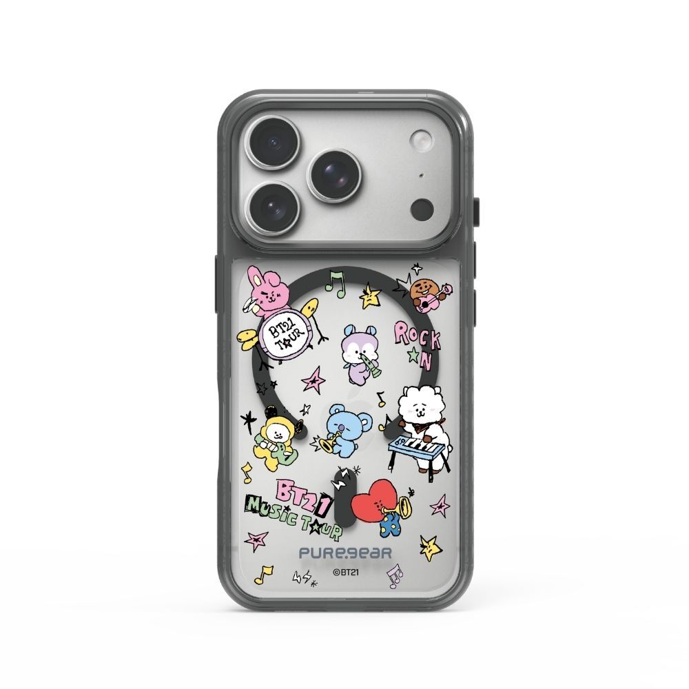 宇宙明星BT21 / iPhone 冰鑽防摔減壓手機殼 - 音樂之旅