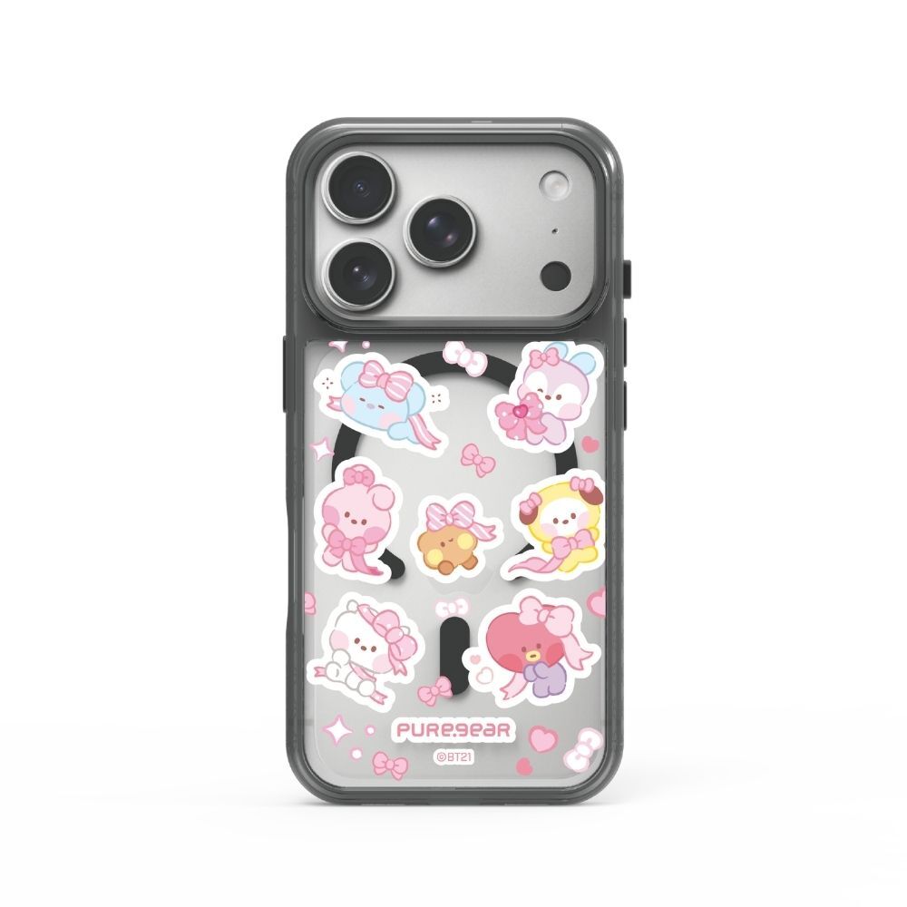 宇宙明星BT21 / iPhone 冰鑽防摔減壓手機殼 - 絲帶派對