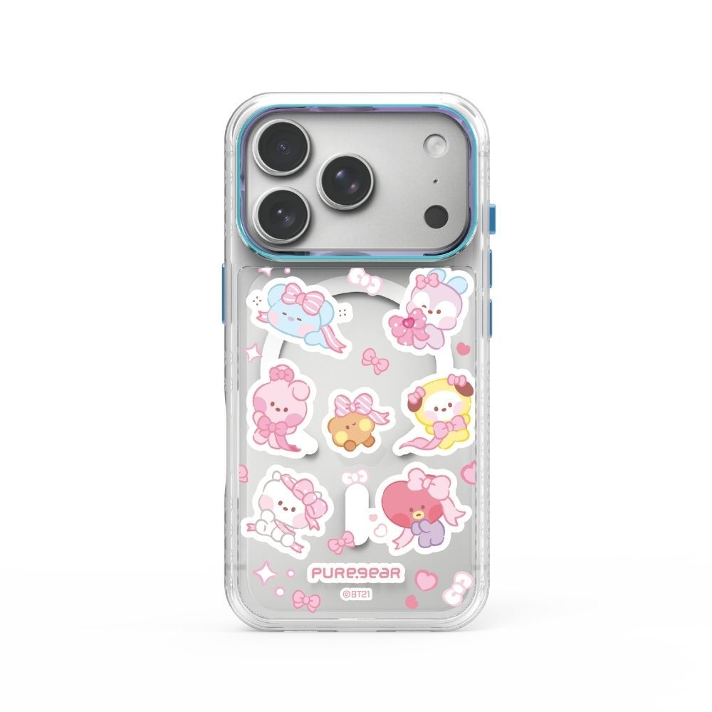 宇宙明星BT21 / iPhone 冰鑽防摔減壓手機殼 - 絲帶派對