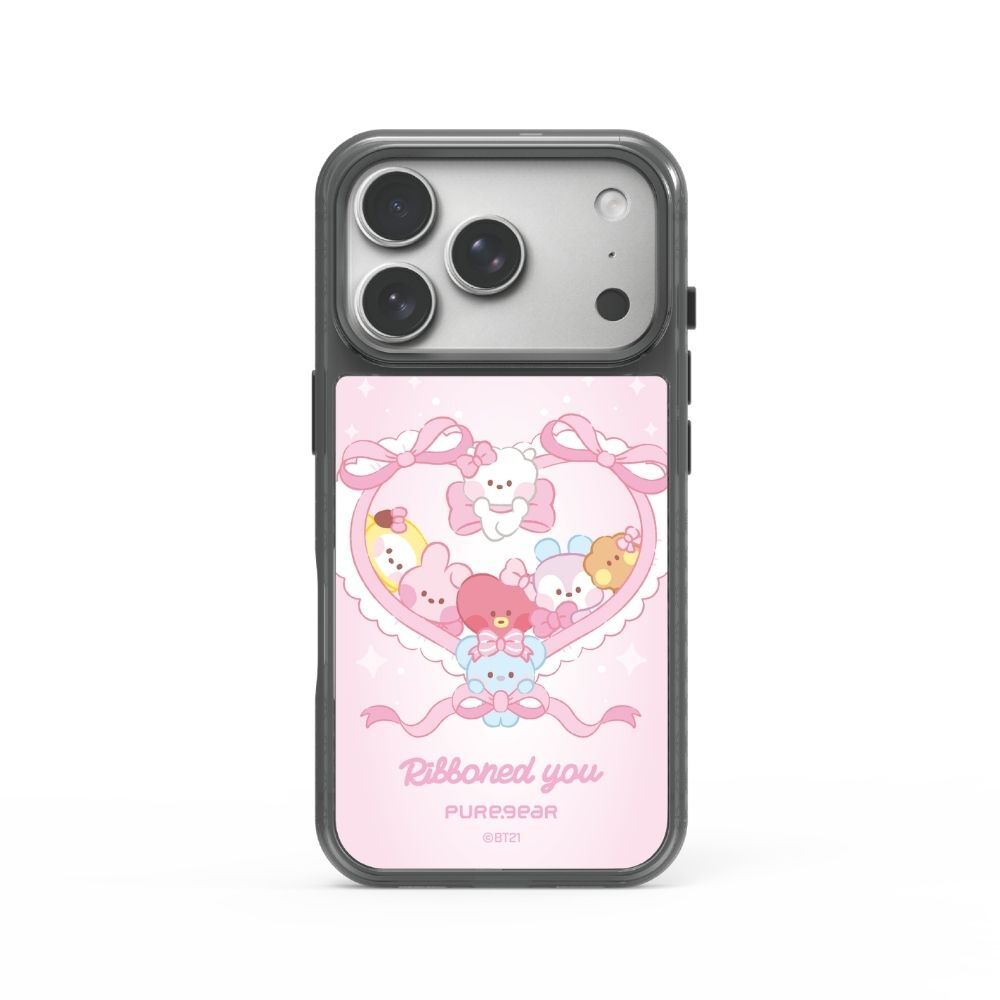 宇宙明星BT21 / iPhone 冰鑽防摔減壓手機殼 - 愛心告白