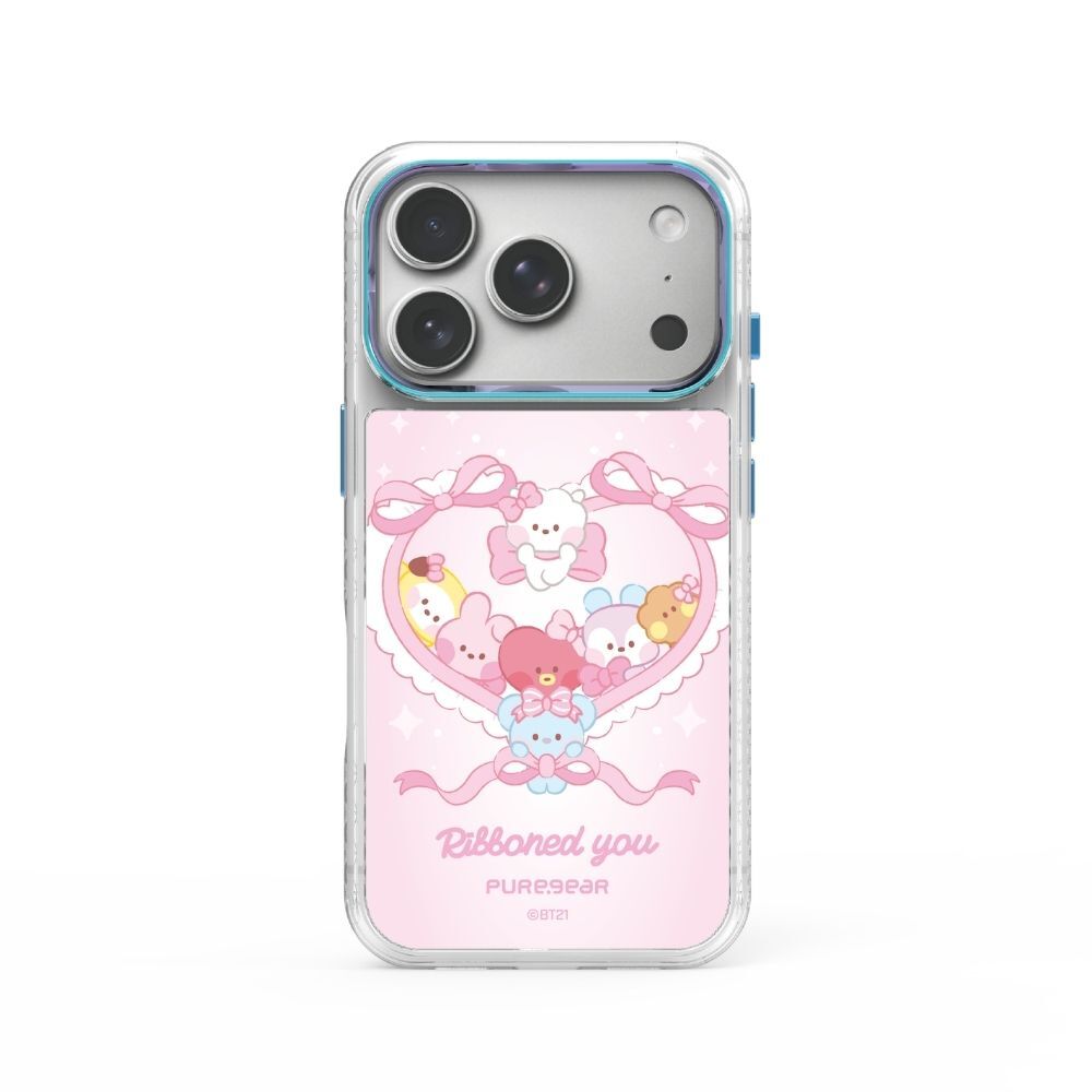 宇宙明星BT21 / iPhone 冰鑽防摔減壓手機殼 - 愛心告白