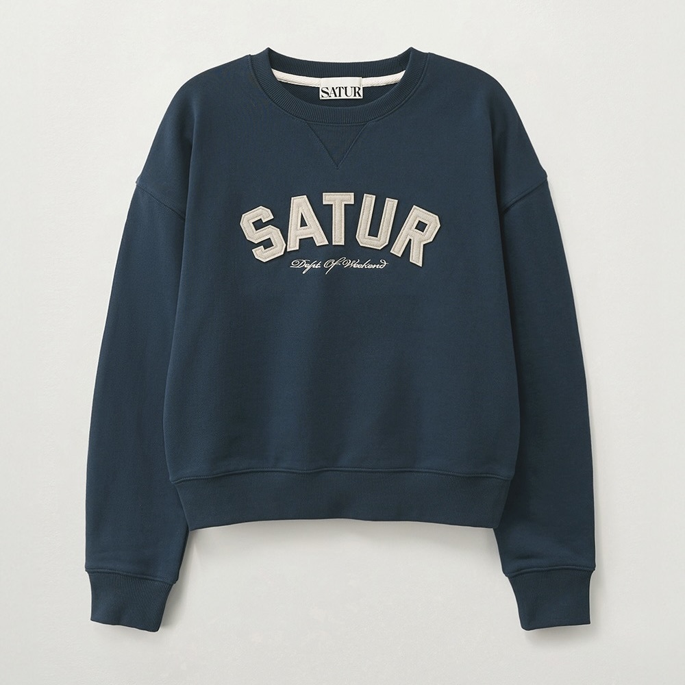 Satur｜SA261WTM03 [이민정 Pick] (W) Lugo Basic Crop Sweatshirt [2 colors] S104