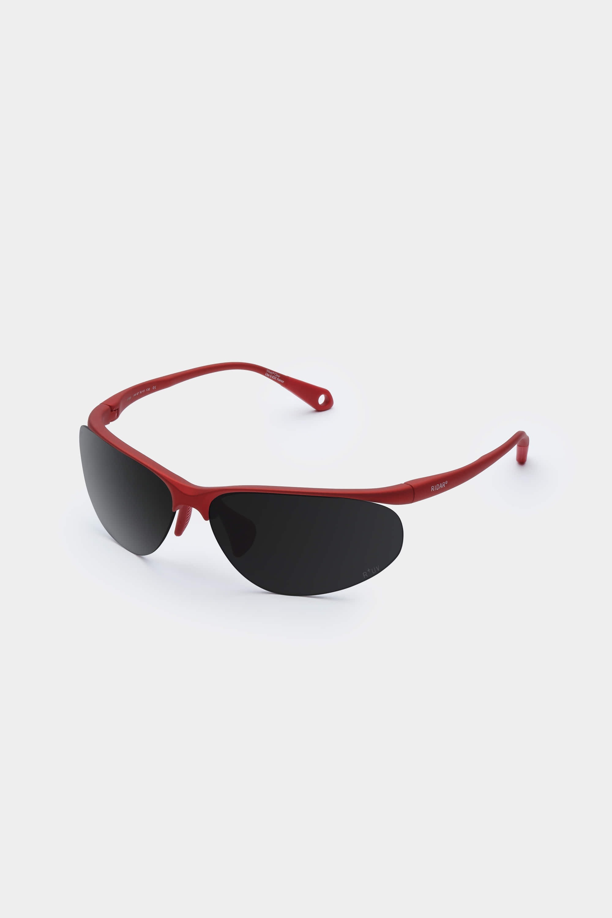 RIDAR｜BUDD-UNIVERSAL RED/R+ JET BLACK SILVER MIRROR