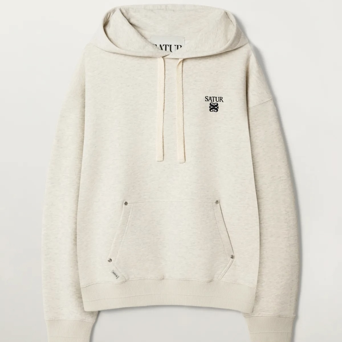 Satur｜Loren Small Logo Rivet Hoodie SA261MTH01 [4 colors] S518
