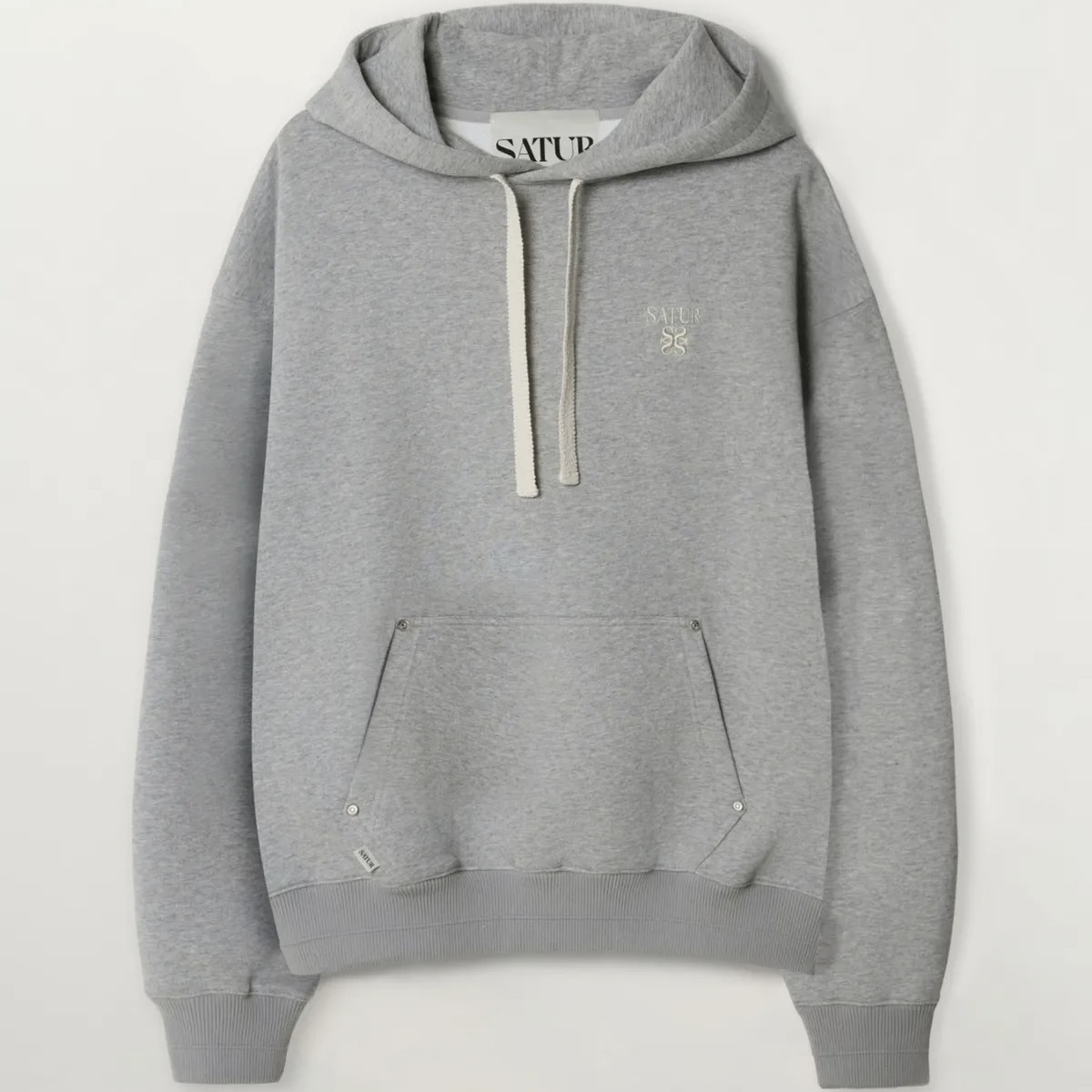 Satur｜Loren Small Logo Rivet Hoodie SA261MTH01 [4 colors] S518