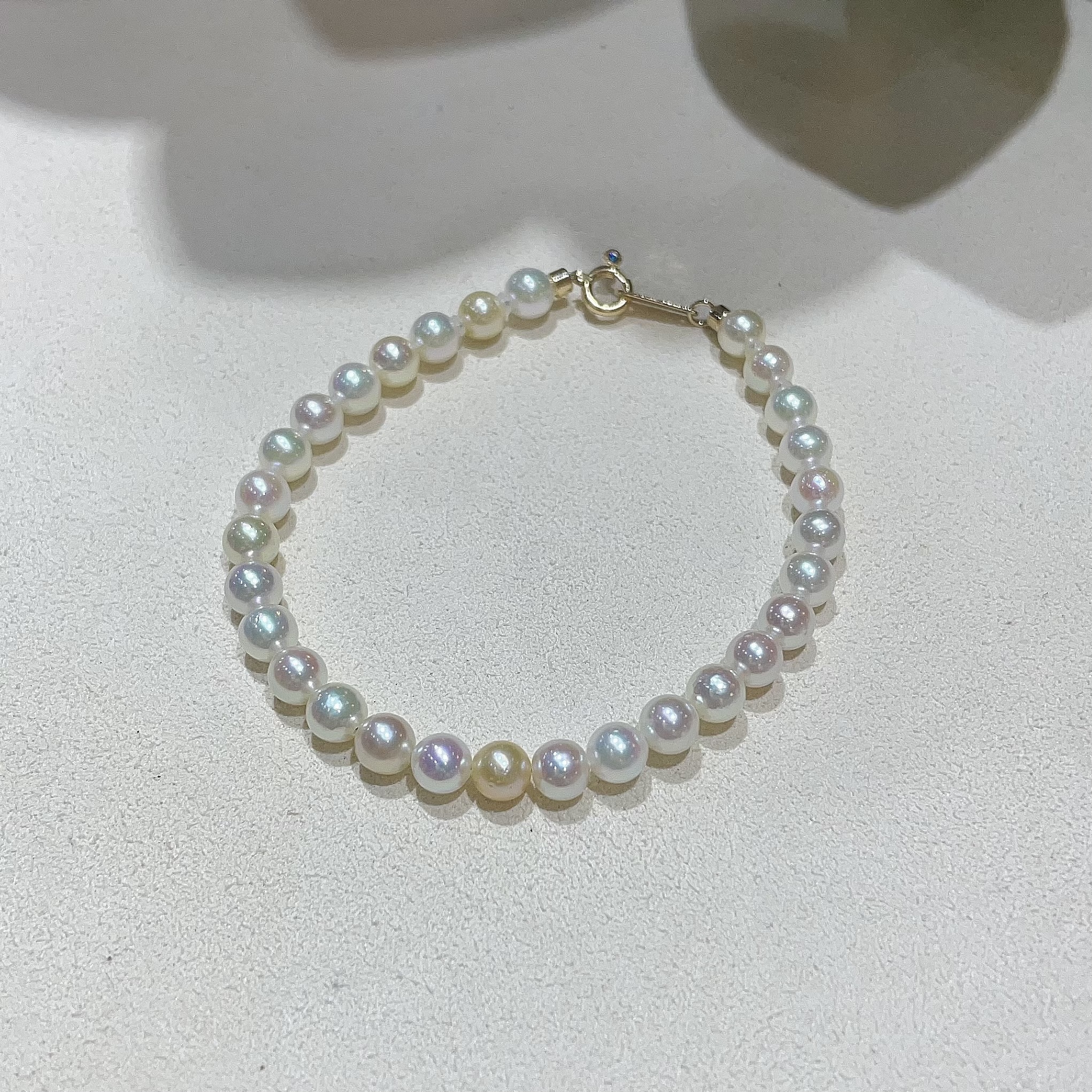 4.5-5mm Japanese Akoya Pearl Bracelet - Multi Colour