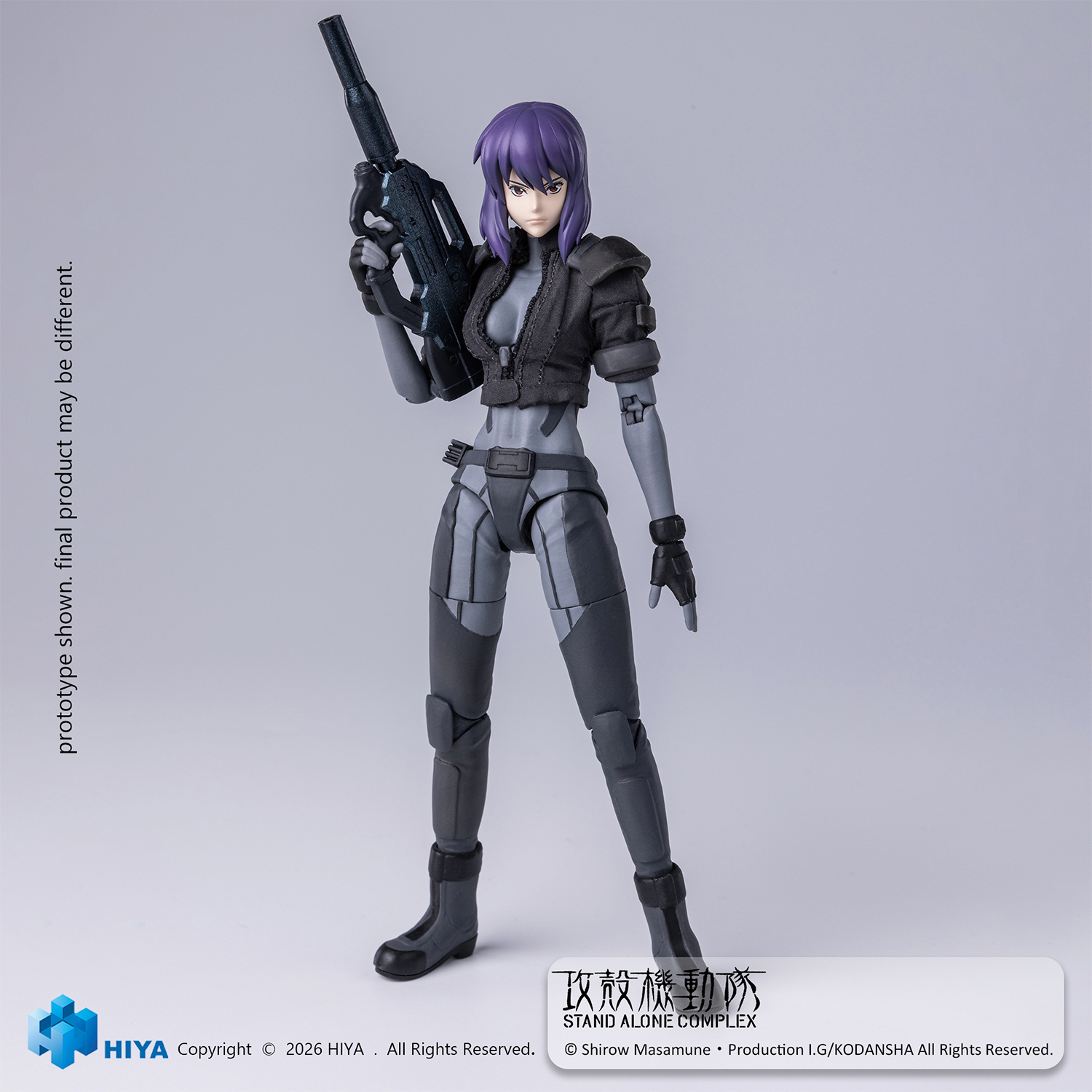 Japanese Version HIYA Exquisite Super Series Ghost in the Shell SAC Motoko Kusanagi Combat Suit Ver. 1/12 Scale Action Figure