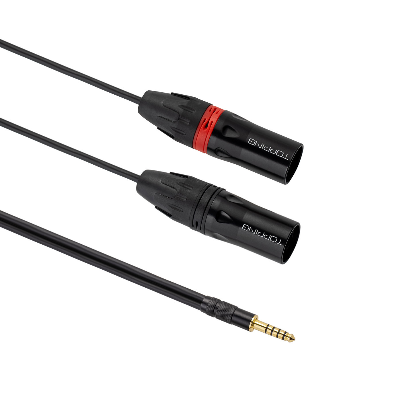 TOPPING - B4XM-150 立體聲平衡訊號線 | 4.4mm > 2x XLR 3-pin | OFC | 雙重屏蔽 | 1.5M