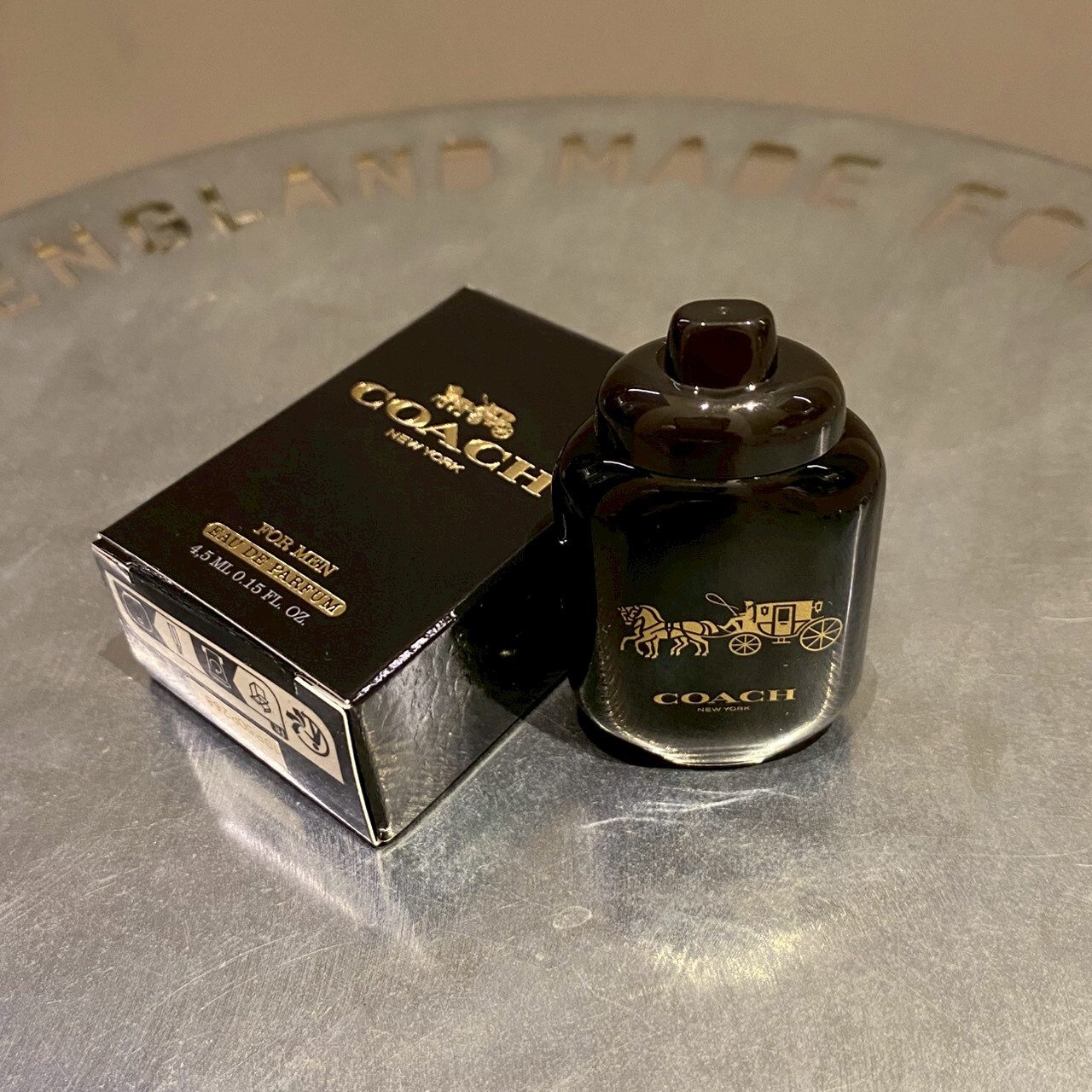 Coach 時尚曜黑男性淡香精 4.5ml