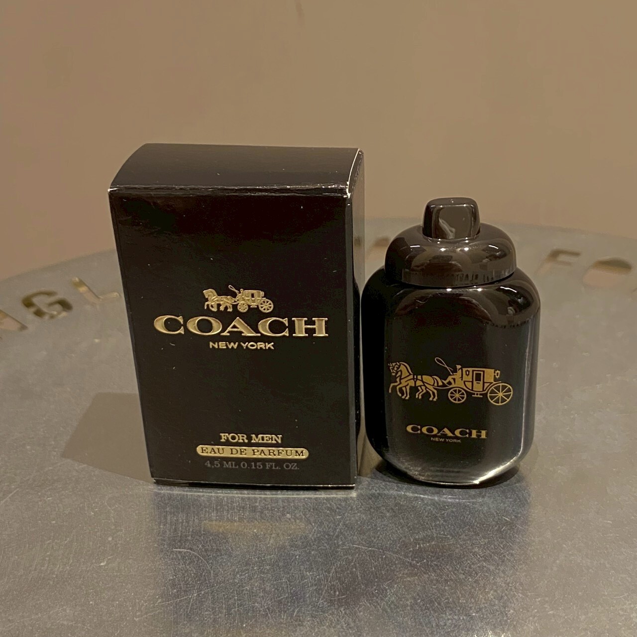 Coach 時尚曜黑男性淡香精 4.5ml