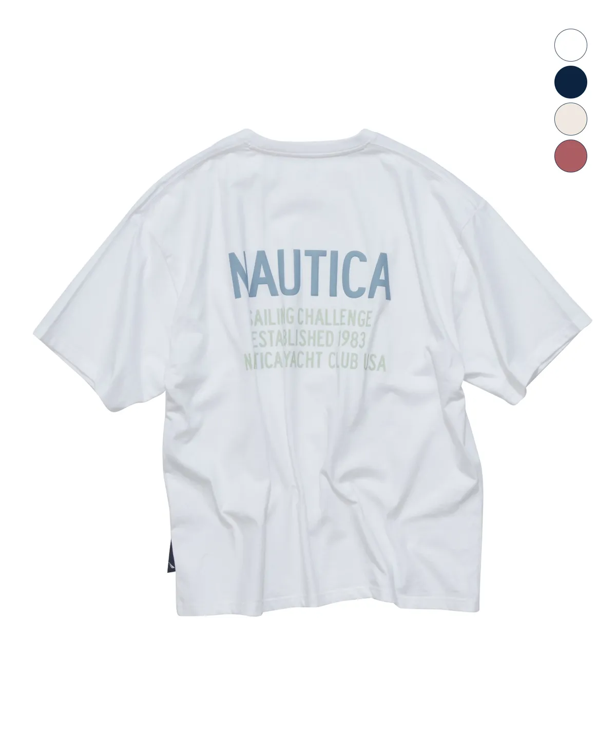 【預購】NAUTICA ZKR0713518 字母標語短袖上衣