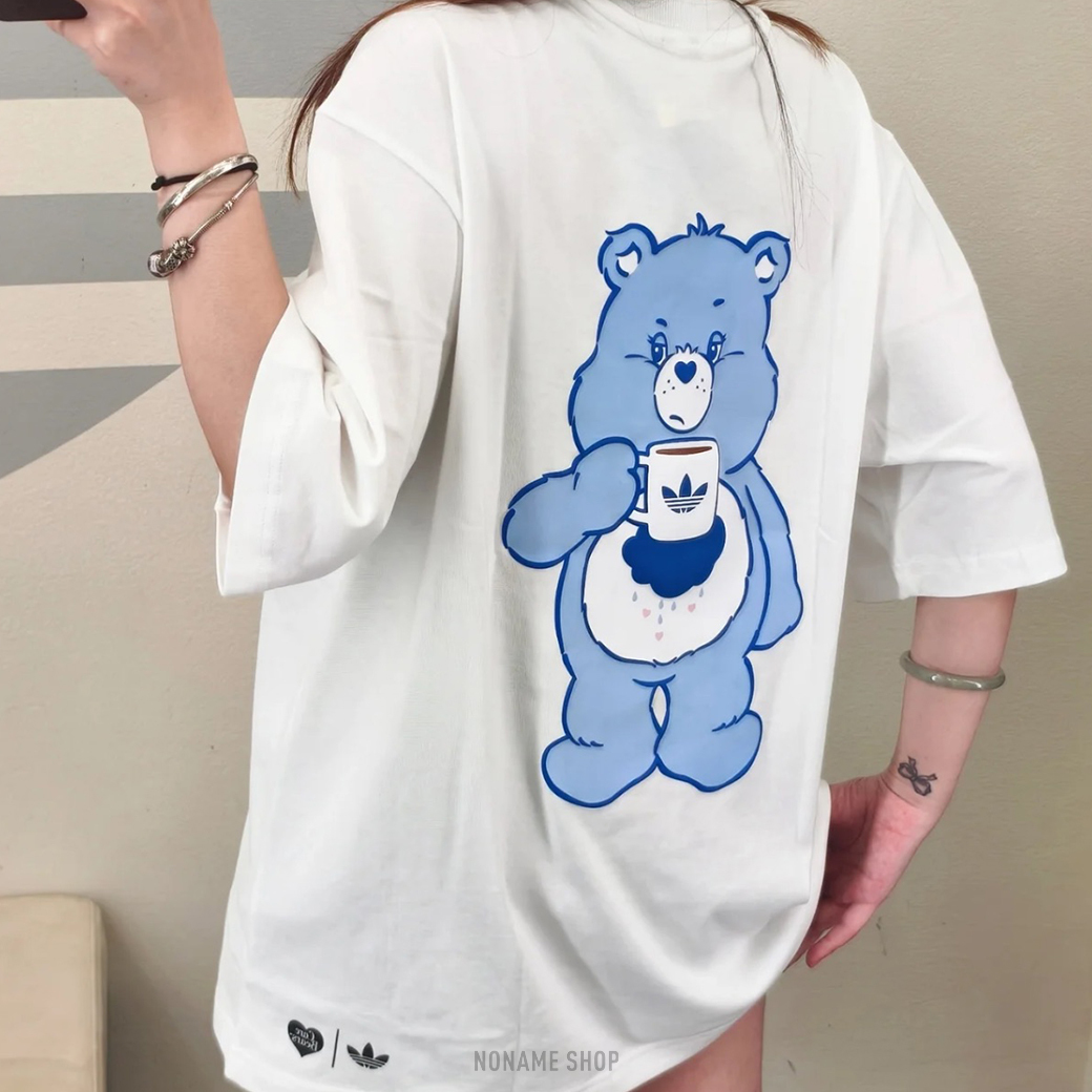 ADIDAS X CARE BEARS 彩虹熊 聯名 牢騷熊 短T 兩色 (男款)