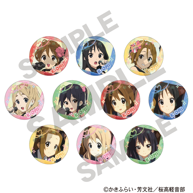 Crux "K-ON!" Holographic Badges (10 pieces per full box)