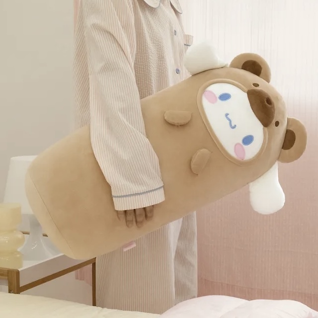 🇰🇷 SANRIO 泰迪熊造型 靠枕 長型枕頭 大耳狗 喜拿 HELLO KITTY 三麗鷗 凱蒂貓 KITTY貓 官方正版授權 / 預購