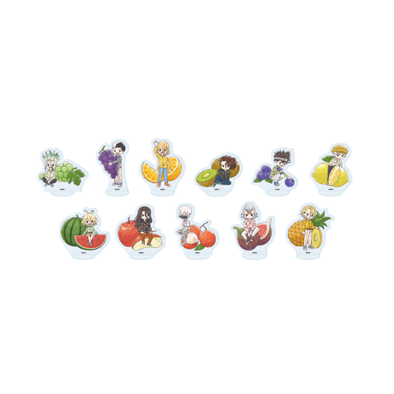 A3 "Dr. STONE" Mini Acrylic Stands 21 Fruit Ver. (Graffiti-Style Illustration) (11 pieces per full box)