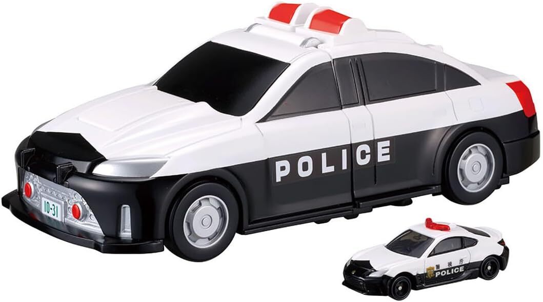 《 TAKARA TOMY 》TOMICA 變形警察車(附小車)