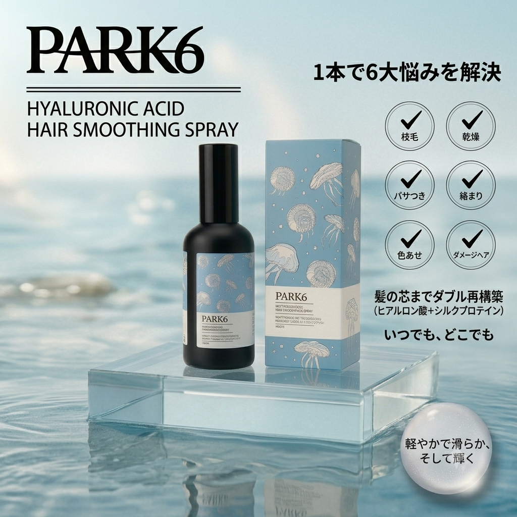 PARK6 Hyaluronic acid hair smoothing spray