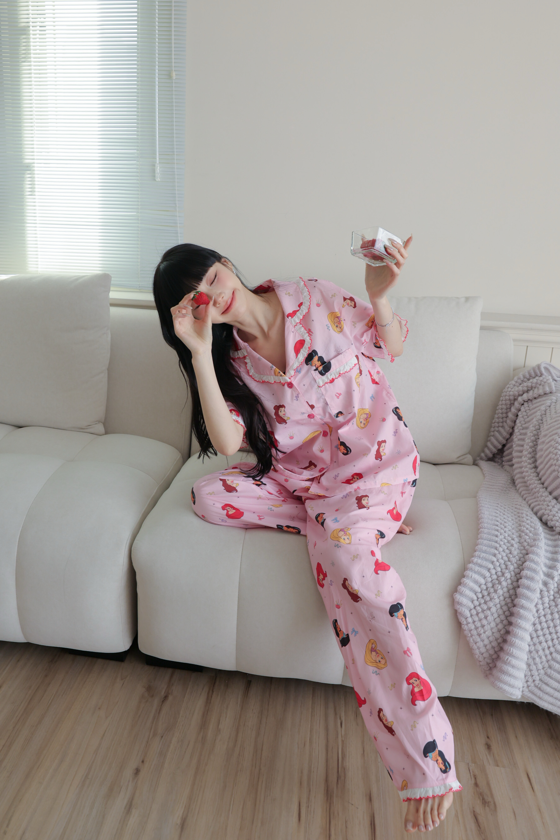 正版授權超可愛迪士尼公主睡衣 HE63