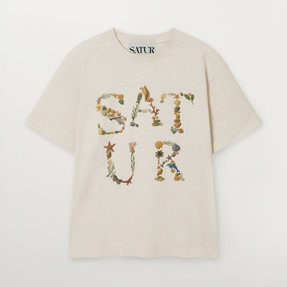 Satur｜Satur Holiday mood T-Shirt SA262UTS12 [3 colors] S452