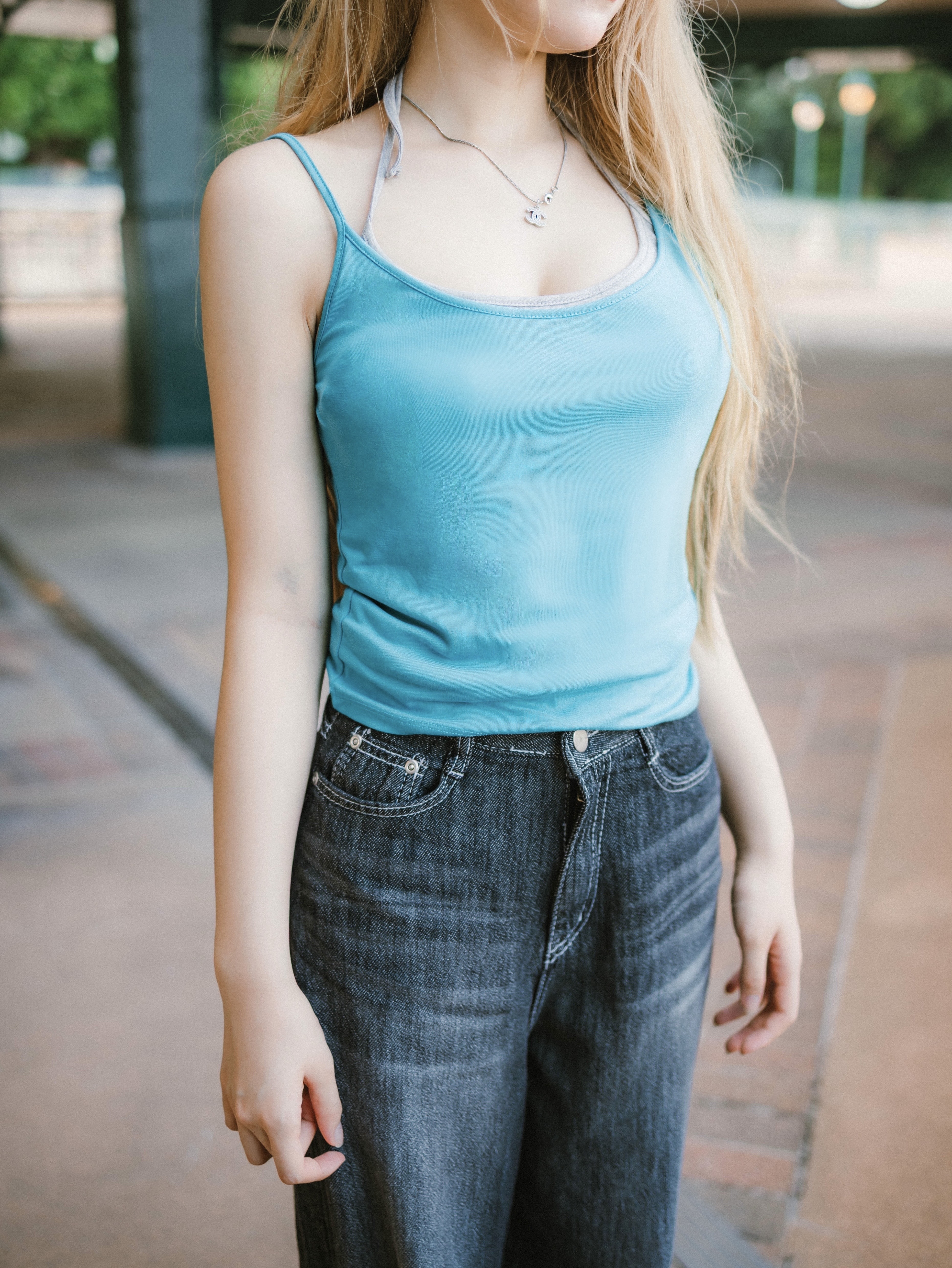 Special 2-Tone Layer Cami Top