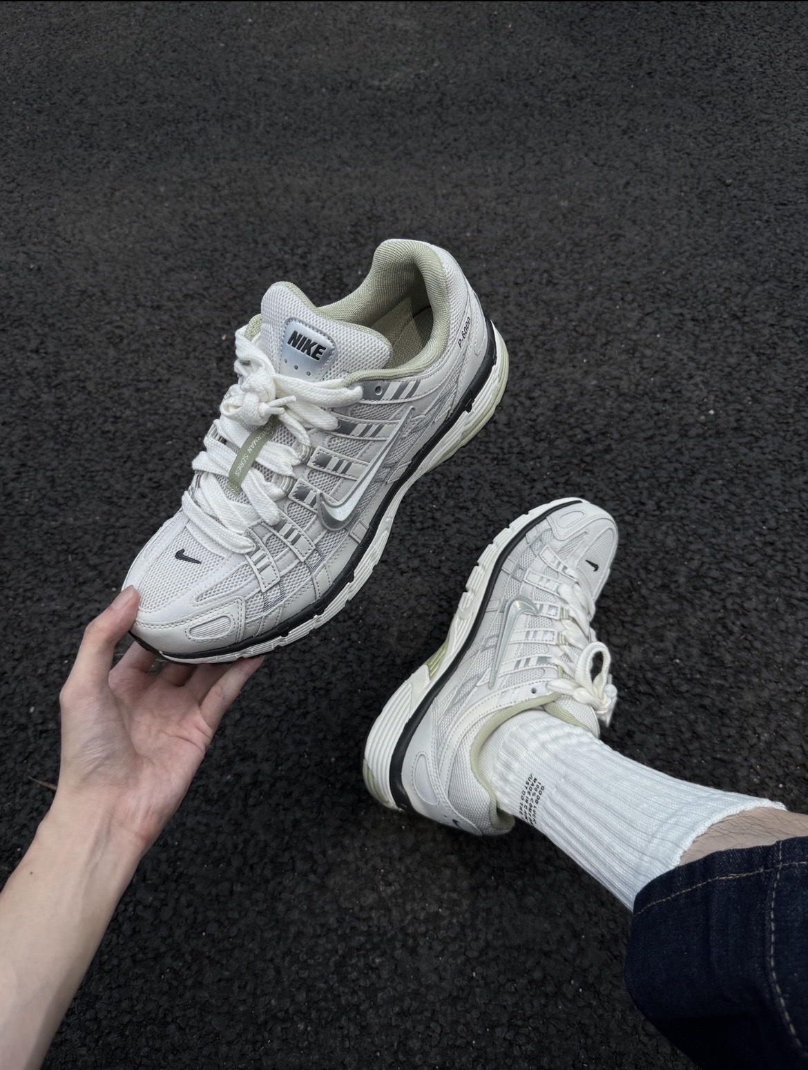 【逢甲 FUZZY】Nike P-6000 "Platinum Tint Sail" 白灰綠 復古 IV5761-094
