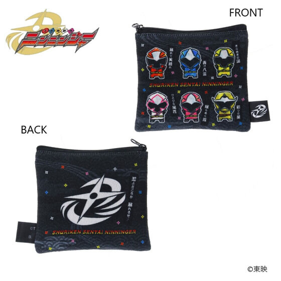 254180 Pbandai 預訂 2026/8月 手裏剣戦隊ニンニンジャー　ちりめん　ミニポーチ