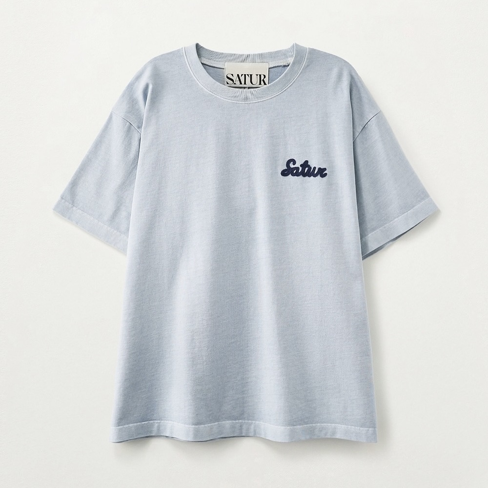 Satur｜SA262UTS07 Flowing Small Logo Dyed T-Shirt [3 colors] S182
