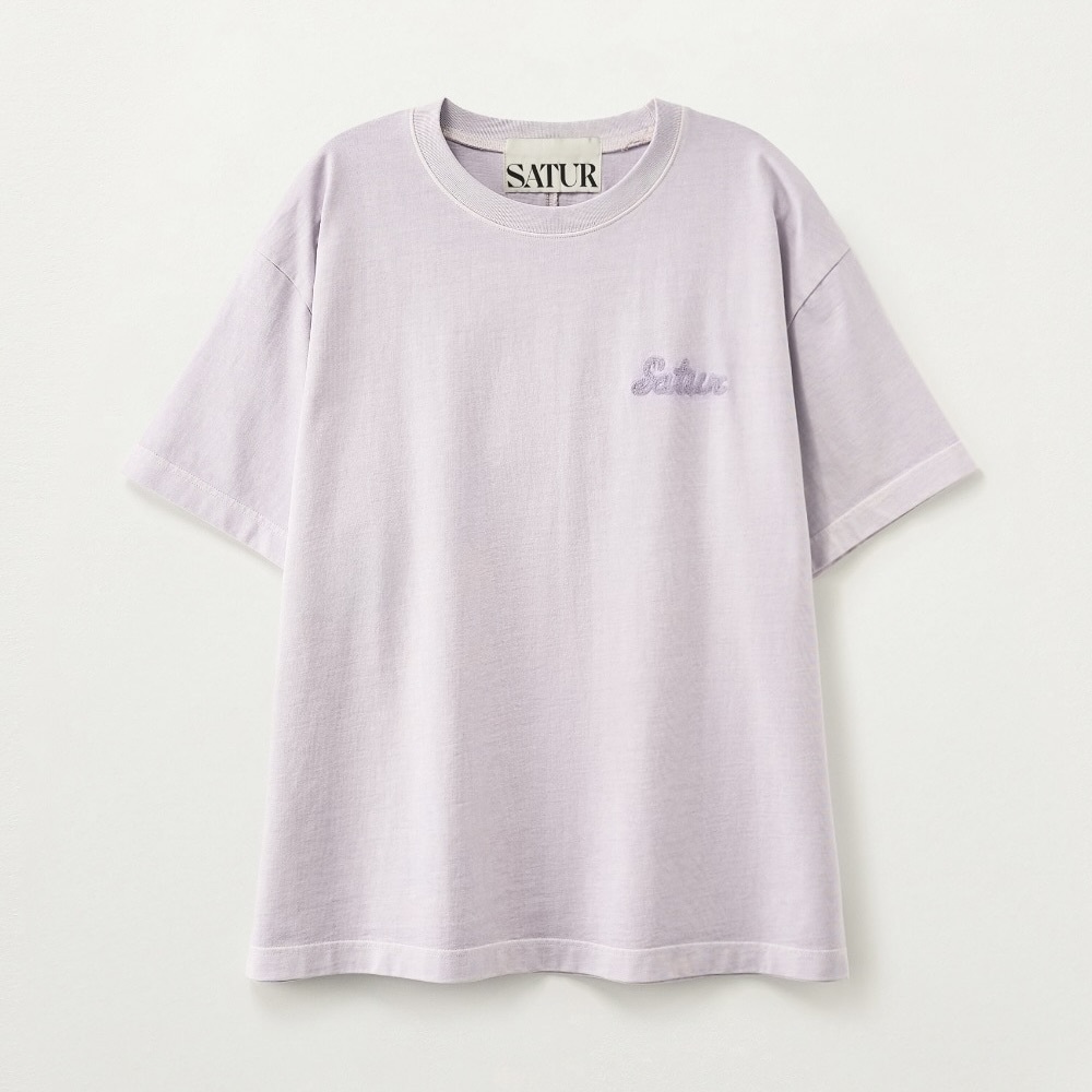 Satur｜SA262UTS07 Flowing Small Logo Dyed T-Shirt [3 colors] S182