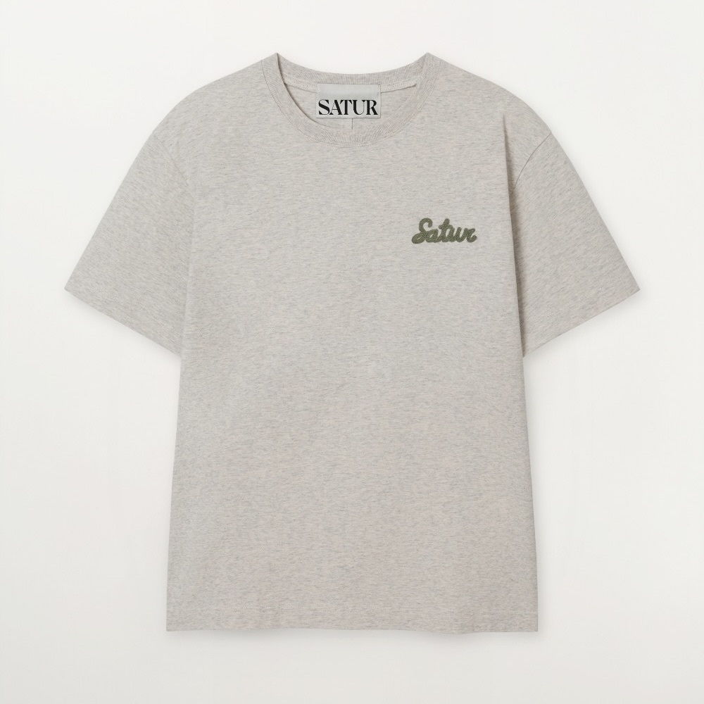 Satur｜SA262UTS06 Flowing Small Logo T-Shirt [4 colors] S540