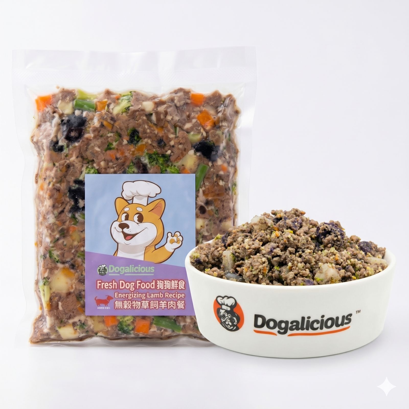 Dogalicious 狗狗鮮食 無穀羊肉餐（急凍-18度) (5 x 50克) (PF116HK5)