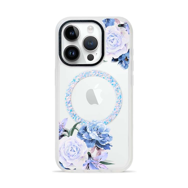 【特惠款】iPhone 15 Pro 藍紫玫瑰 膚感閃透殼 (MagSafe磁吸)