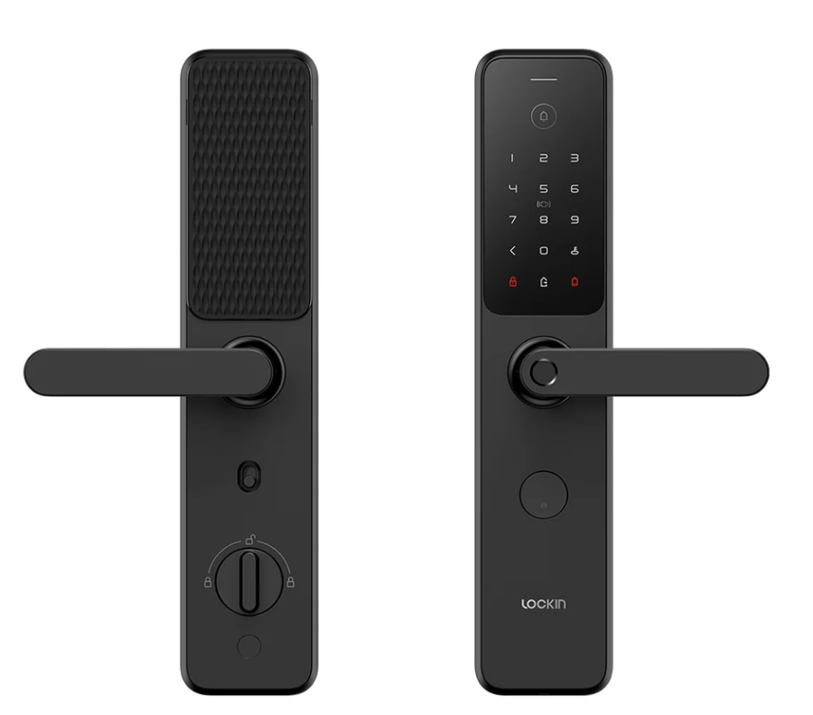 Lockin 鹿客 X9 七合一指紋把手電子鎖 (黑色)