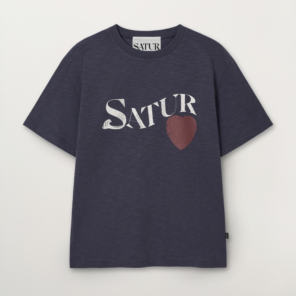 Satur｜Satur Signature Heart T-Shirt SA262MTS08 [3 colors] S470