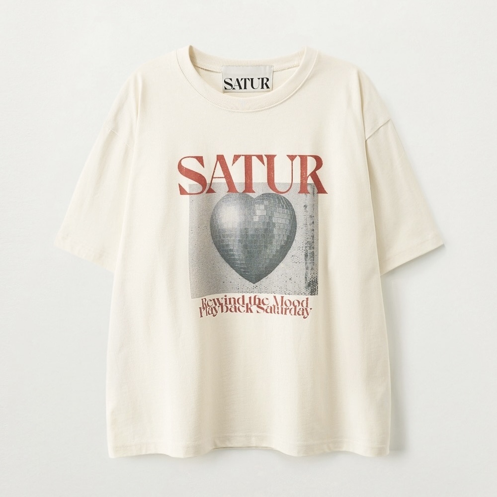 Satur｜SA262MTS04 Mirrorball Graphic T-Shirt [3 colors] S242