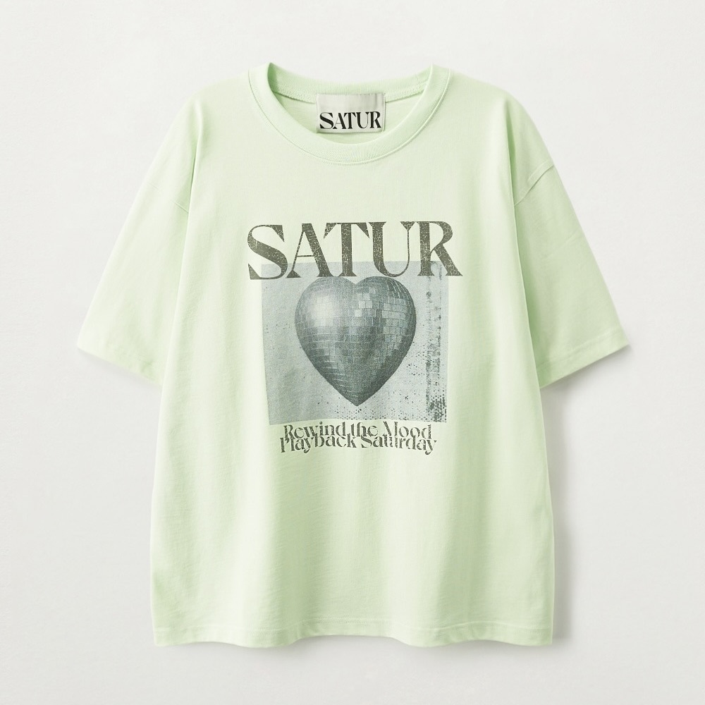 Satur｜SA262MTS04 Mirrorball Graphic T-Shirt [3 colors] S242