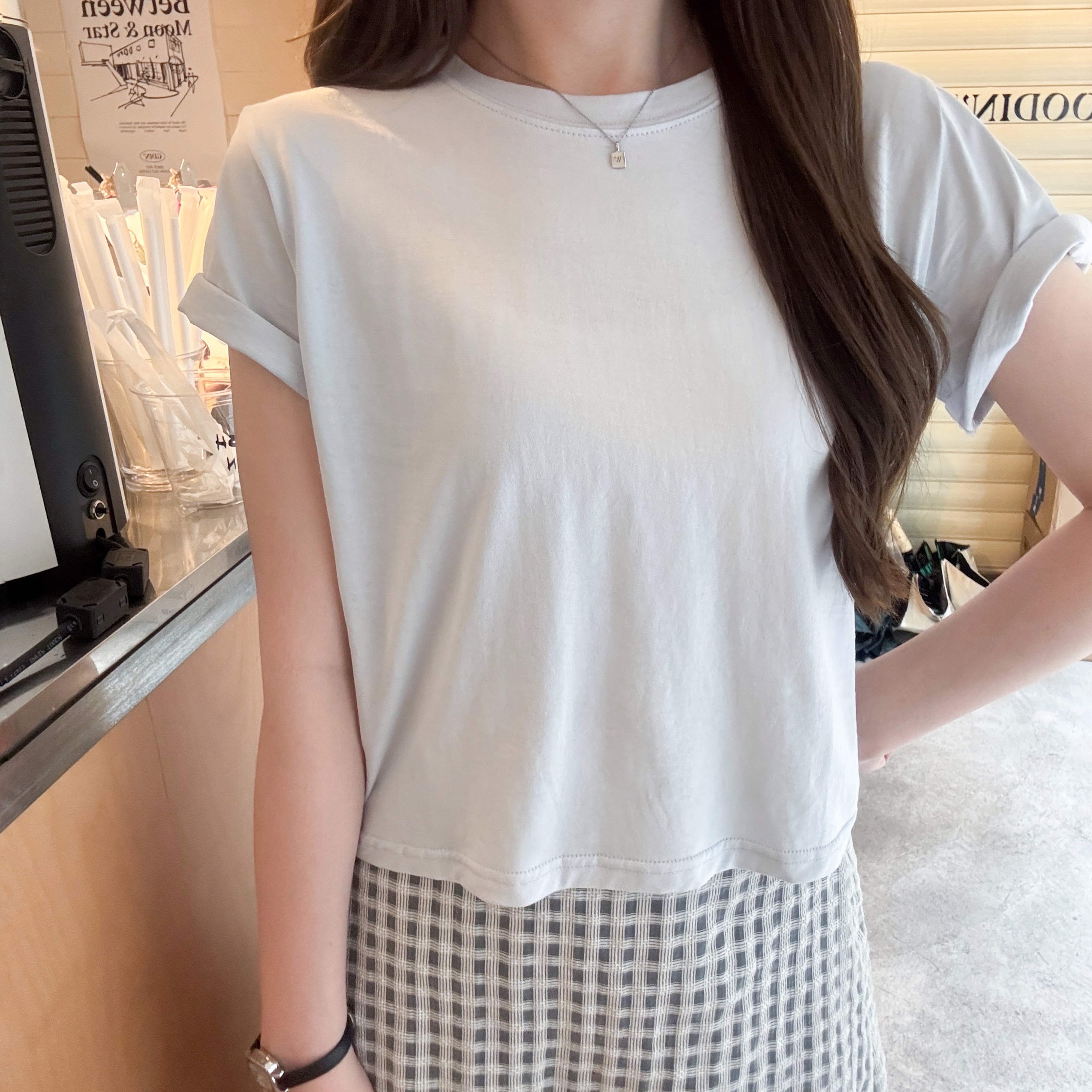 《自家設計》TOFU BOX tee-粉藍