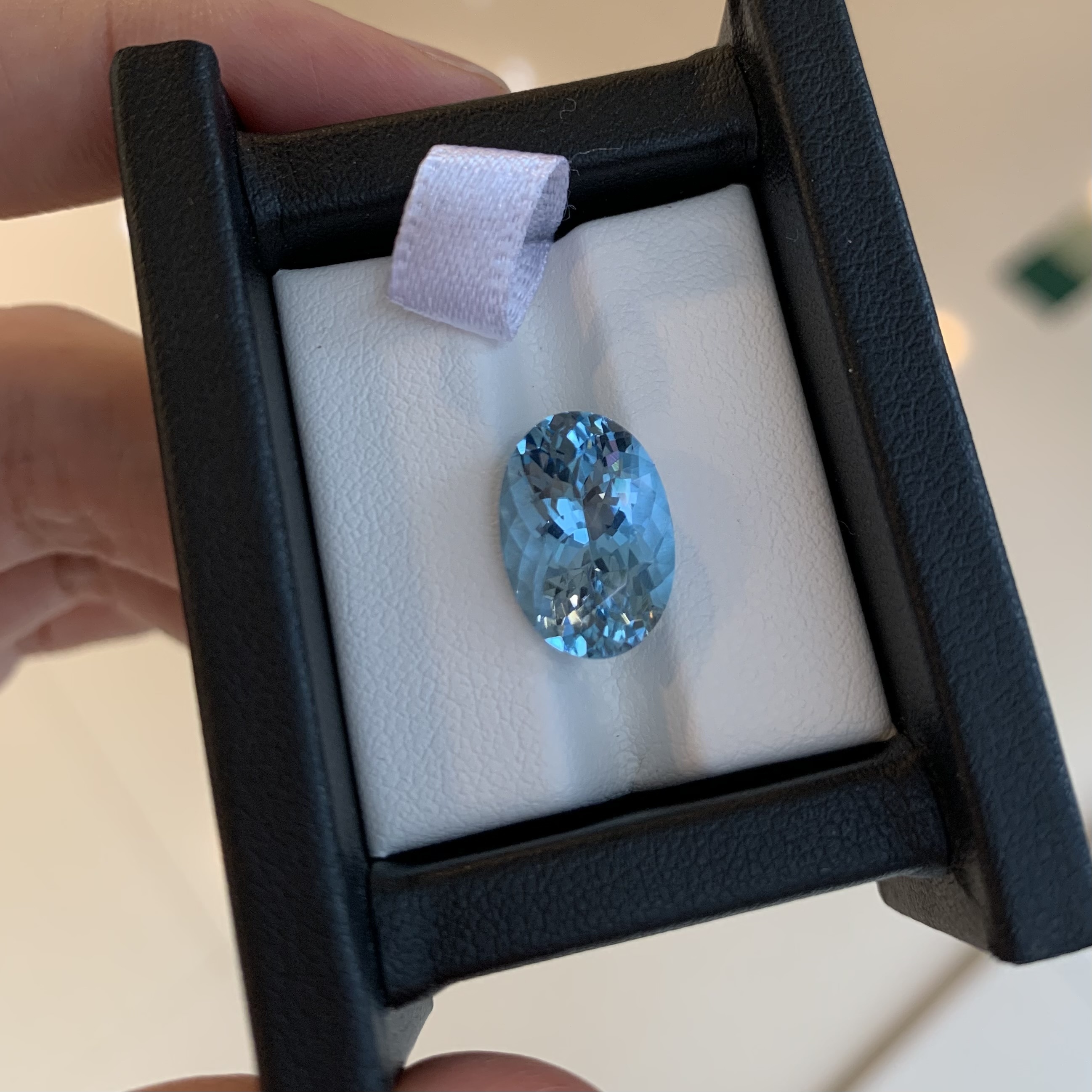 5.04ct 超級聖瑪利亞藍- 海藍寶石裸石 (配Guild寶石證書)