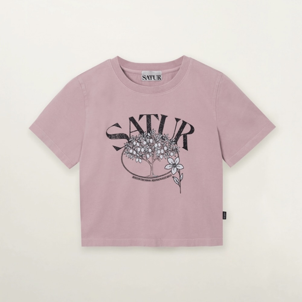Satur｜SA262WTS16 (W) Citron Tree Washed T-shirt [3 colors] S263
