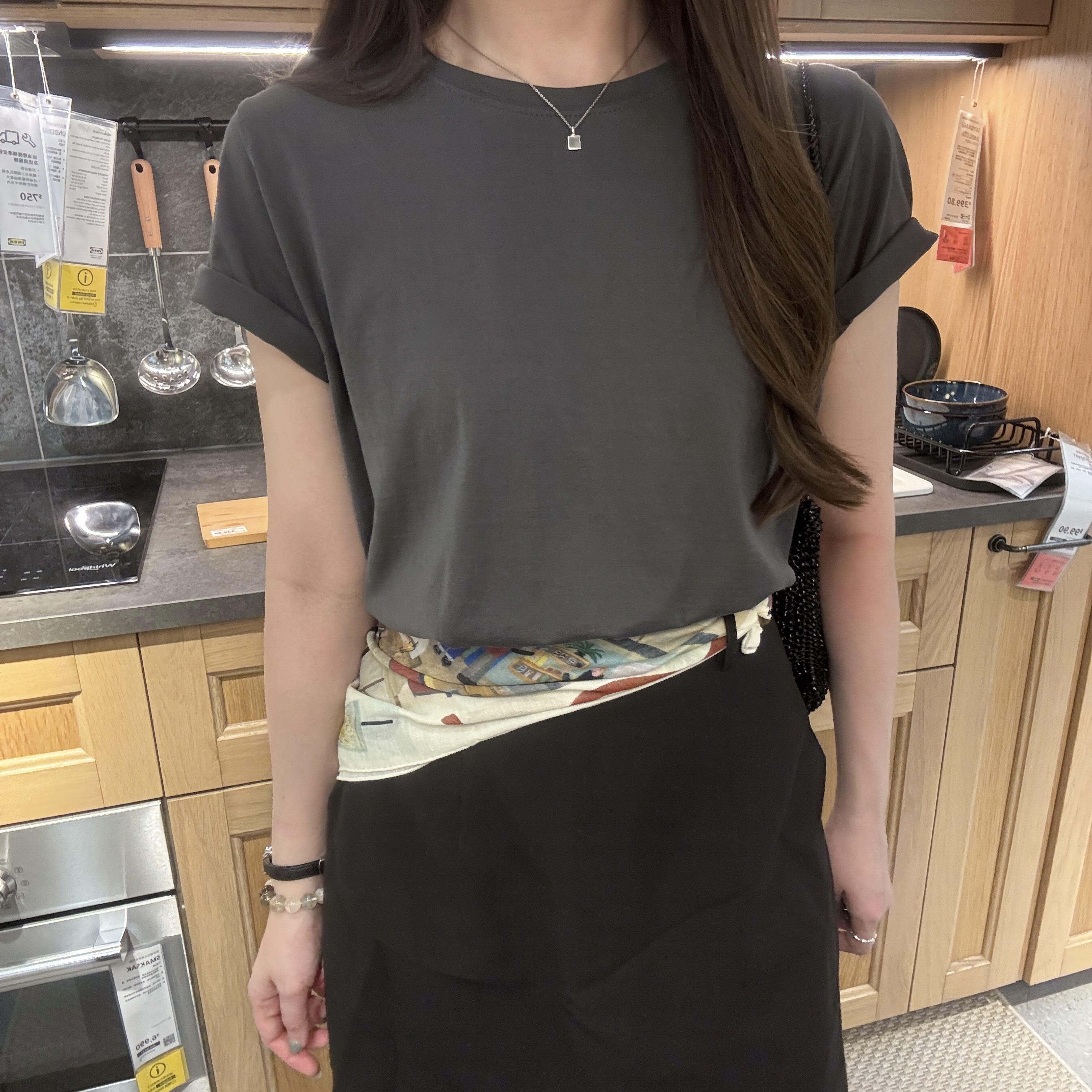 《自家設計》TOFU BOX tee-炭灰