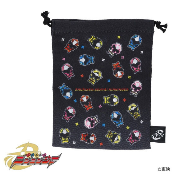 254181 Pbandai 預訂 2026/8月 手裏剣戦隊ニンニンジャー　ちりめん　ミニ巾着