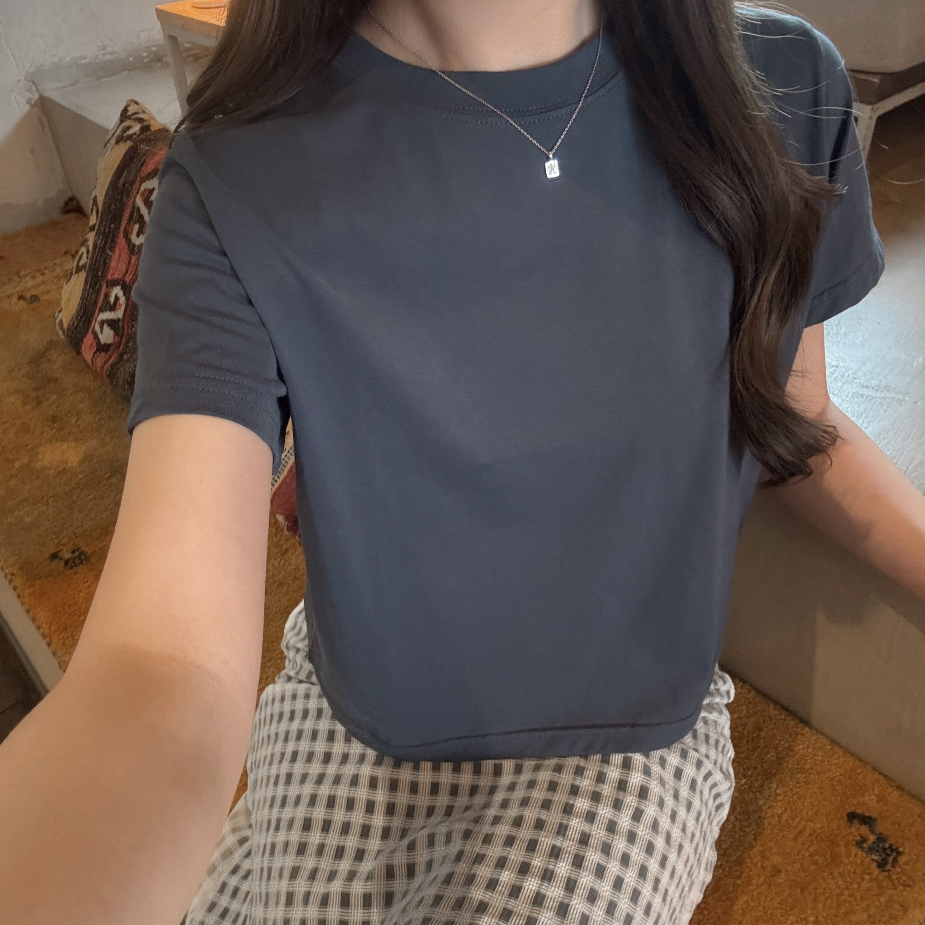 《自家設計》TOFU BOX tee-深藍