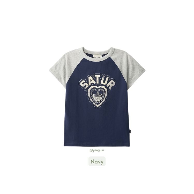 Satur｜SA262WTS11 (W) Heart Graphic Raglan T-Shirt [3 colors] S272