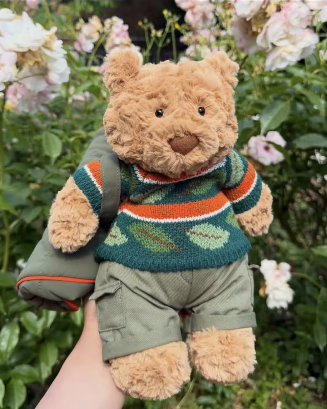 JELLYCAT 巴塞羅熊 登山裝 棕色 玩偶 毛絨公仔 22CM