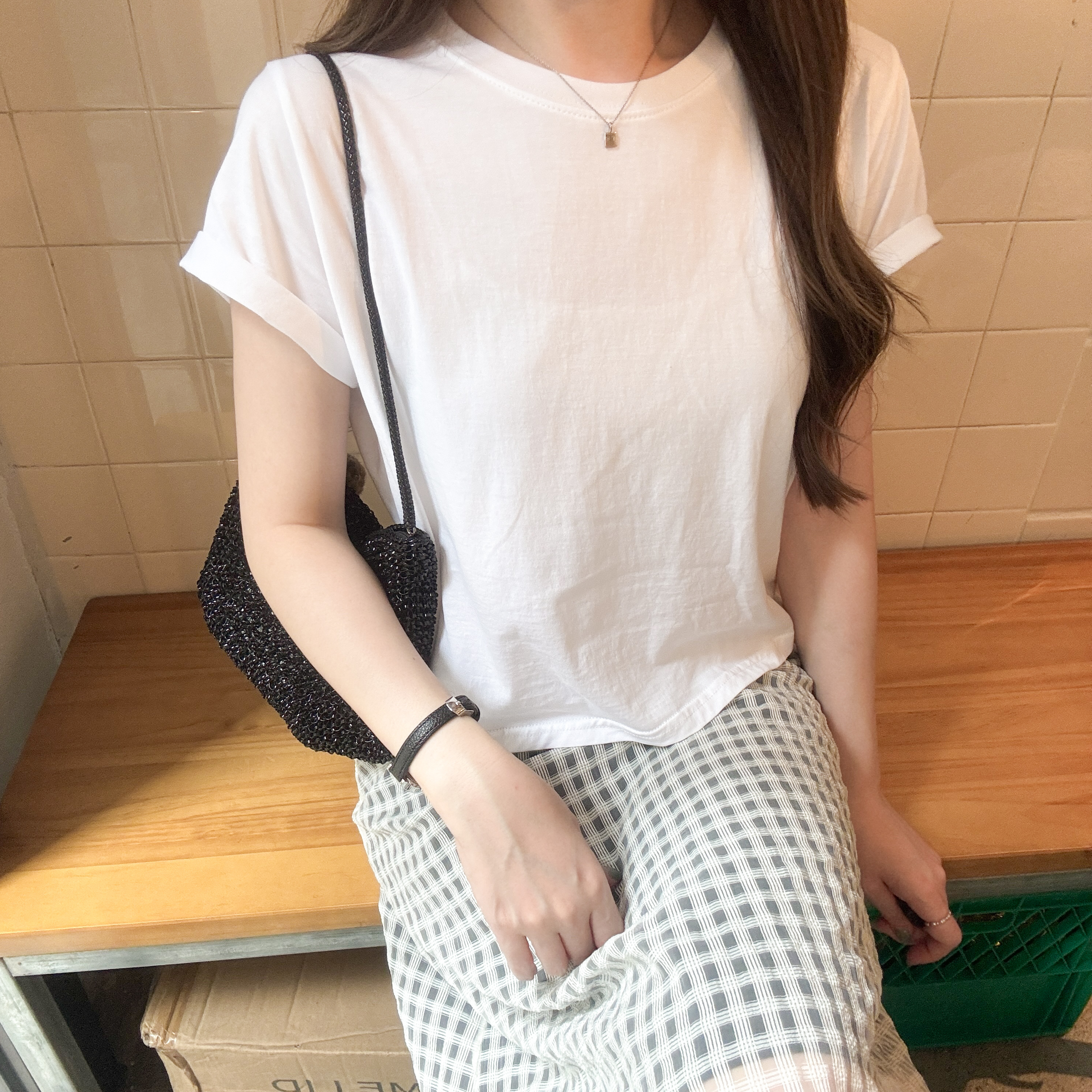 《自家設計》TOFU BOX tee-白