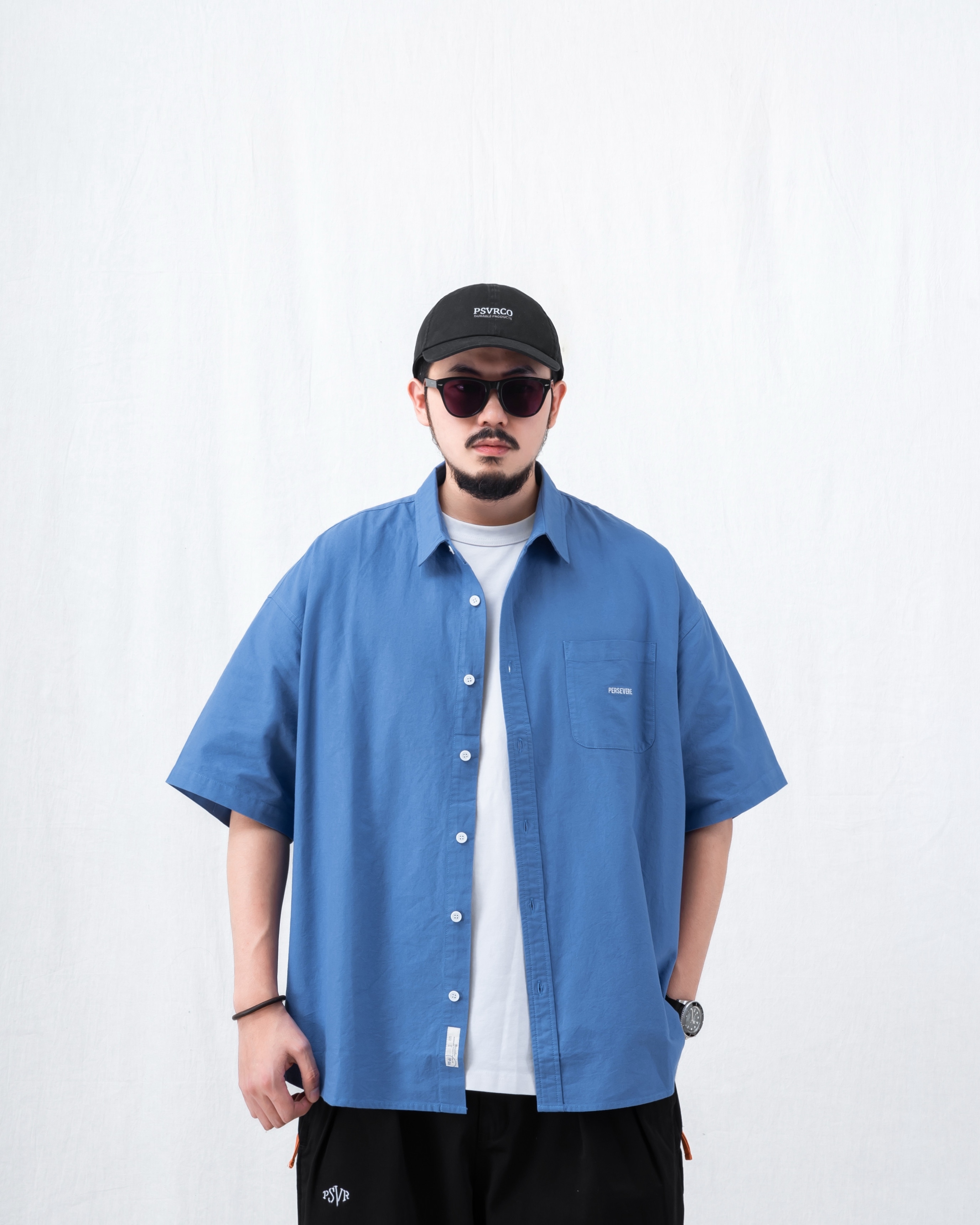 Persevere Loose-fit Pocket Shirt 口袋 短袖 襯衫 兩色