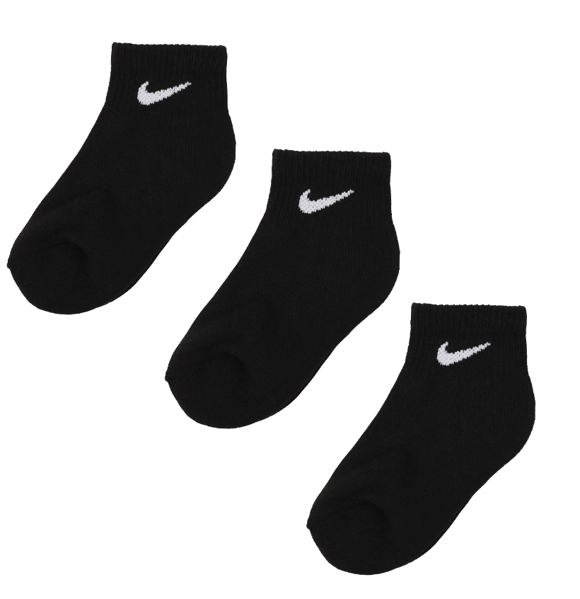 NIKE 兒童中筒襪子 3雙 BASIC PACK ANKLE 3PK