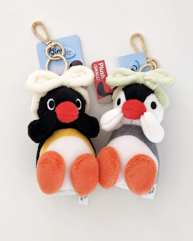 <正版授權> 韓國限定 PINGU 企鵝家族 髮帶造型 鑰匙圈 吊飾