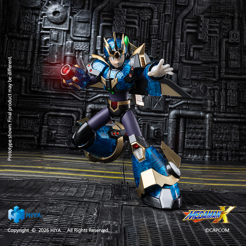 (預訂) HIYA 海雅玩具 EBM0383 15.5cm 洛克人X系列 艾克斯究極裝甲版 可動人偶